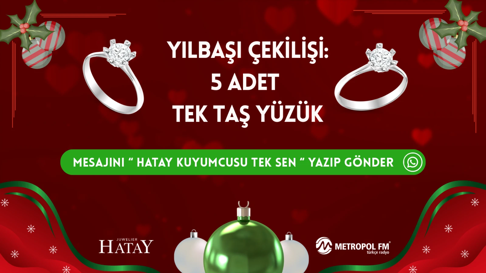 Yılbaşı Çekilişi: 5 Şanslıya Tek Taş Pırlanta Yüzük!, © MFM Yılbaşı Çekilişi: 5 Şanslıya Tek Taş Pırlanta Yüzük!, © MFM