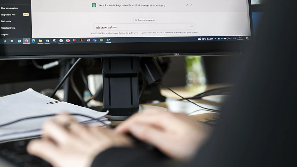 Künstliche Intelligenzen sprechen miteinander, © Keystone / SDA Künstliche Intelligenzen sprechen miteinander, © Keystone / SDA