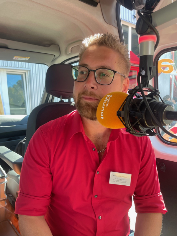 Emanuel Bollinger, Stv. Geschäftsinhaber, Bereichsleiter Gebäudehülle, © Radio Munot