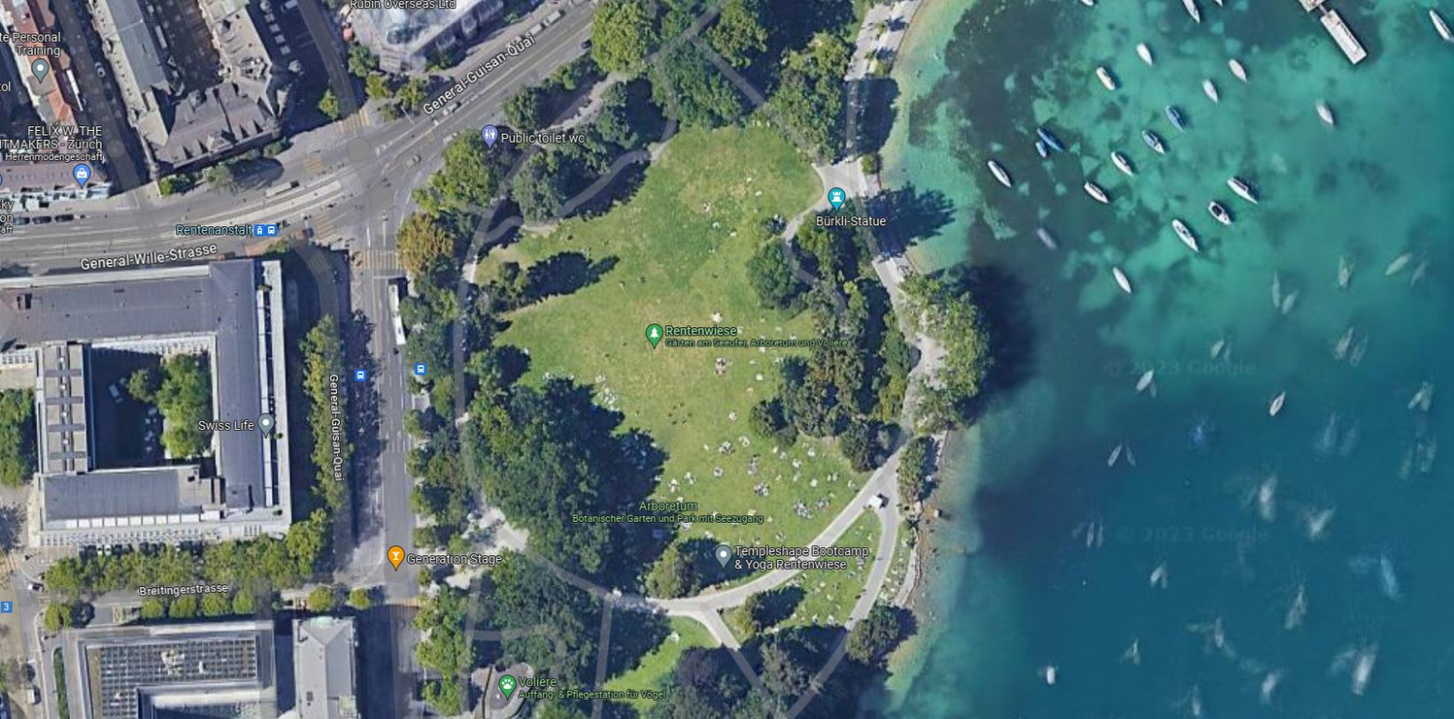 Heftiger Streit in Zürich, © Screenshot Google Maps