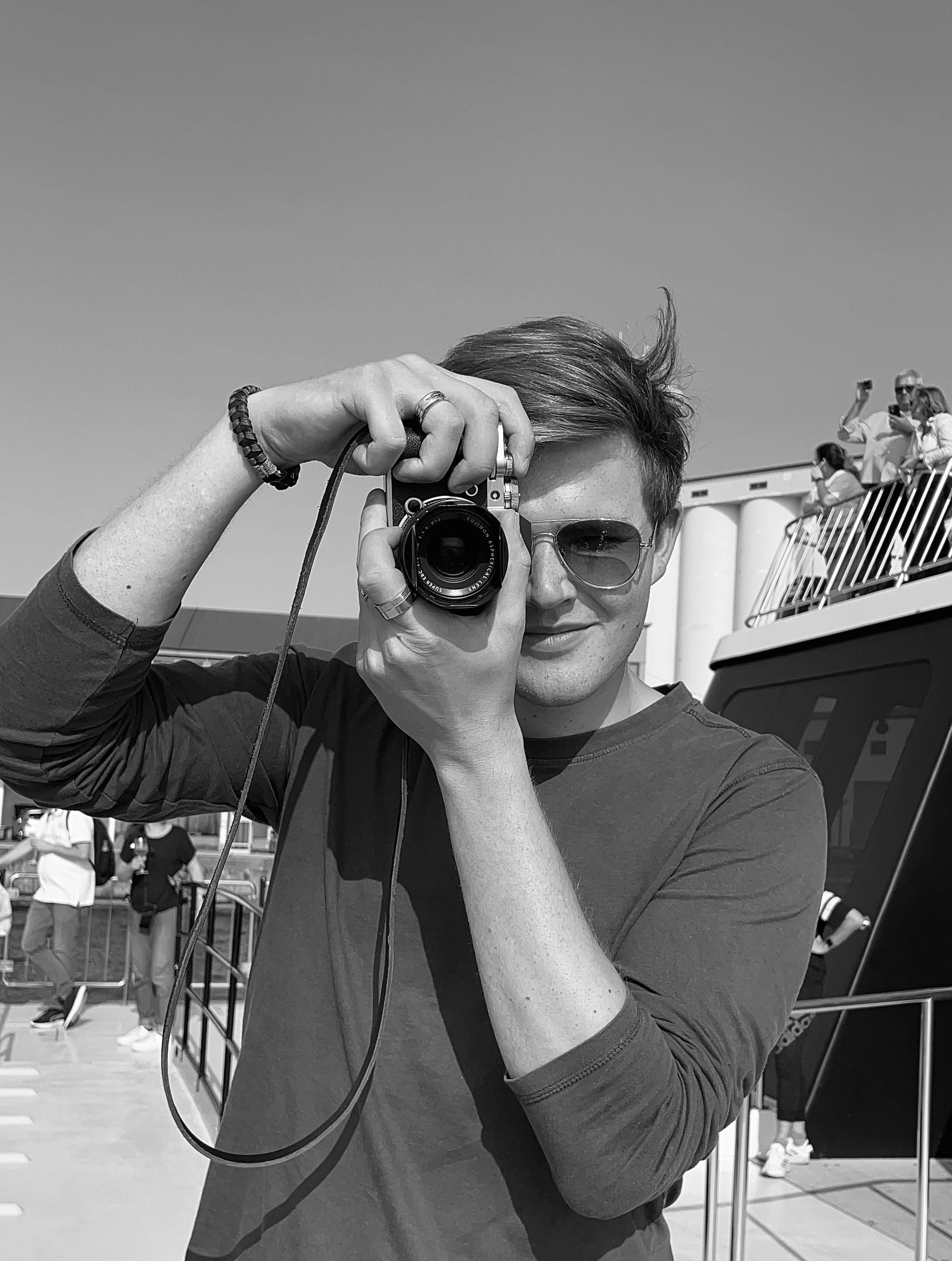 Finn Rieken mit Kamera, © privat Finn Rieken mit Kamera, © privat