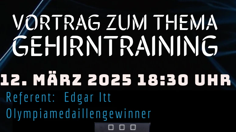 Vortrag zum Thema Gehirntraining mit Edgar Itt, © ZVG Vortrag zum Thema Gehirntraining mit Edgar Itt, © ZVG
