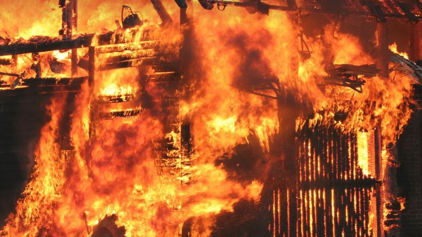 Grossbrand nahe  Vorarlberger Rheintalautobahn, © Symbolfoto Pixabay