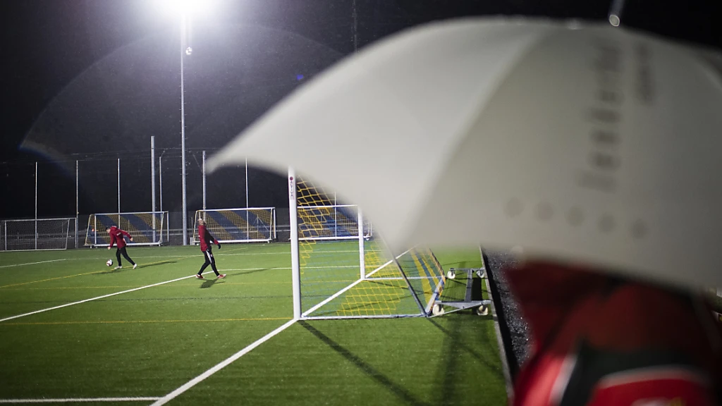 LED-Flutlicht für die Fussballplätze der Schweiz, © Keystone/SDA LED-Flutlicht für die Fussballplätze der Schweiz, © Keystone/SDA