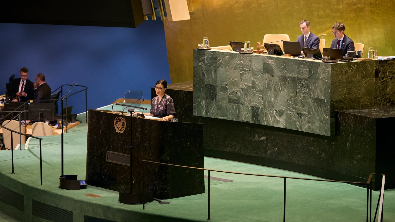 Hasler erinnert an Friedensmandat der UNO, © IKR Hasler erinnert an Friedensmandat der UNO, © IKR