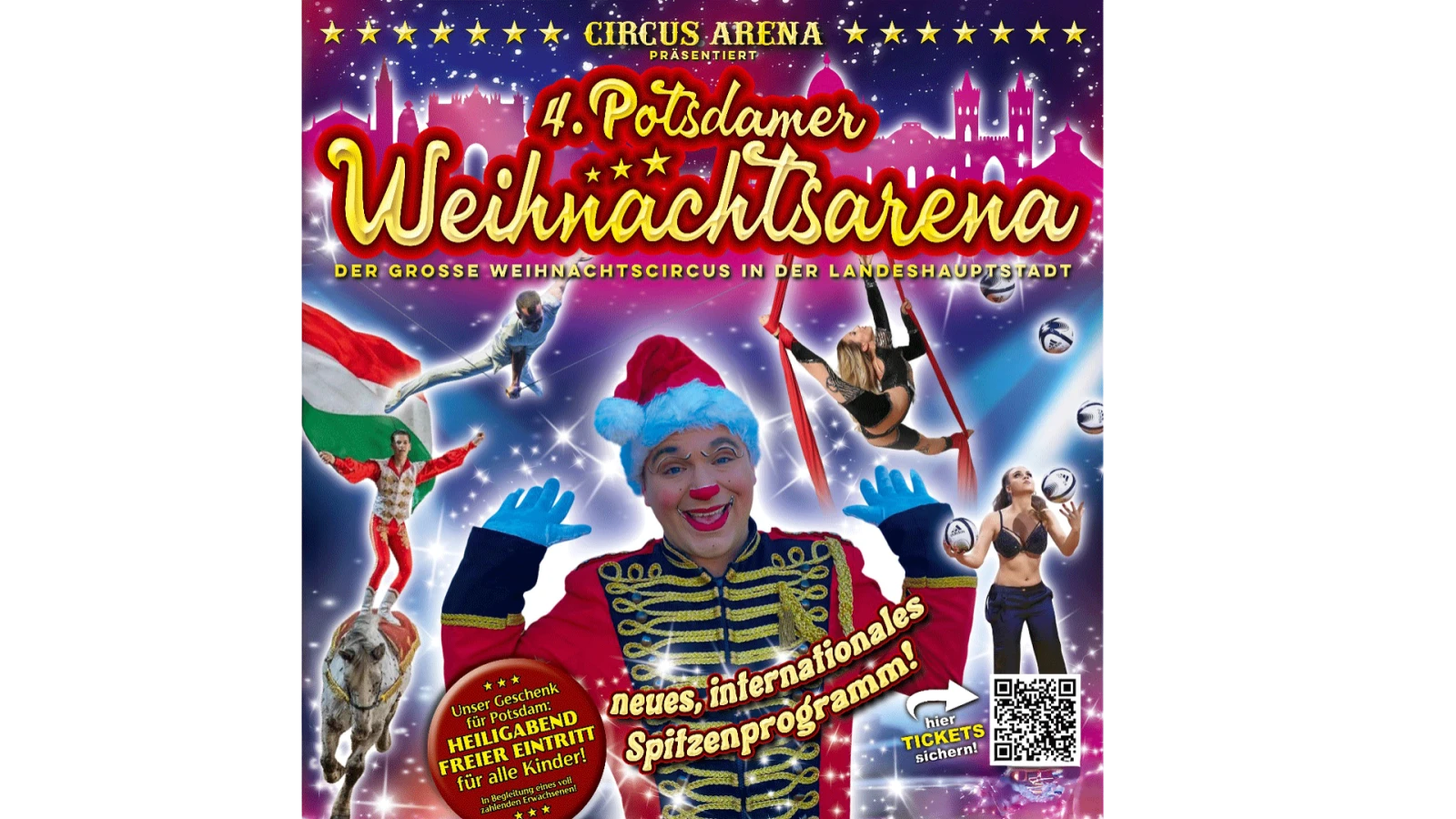 Circus Arena präsentiert - Potsdamer Weihnachtsarena 2025 Circus Arena präsentiert - Potsdamer Weihnachtsarena 2025
