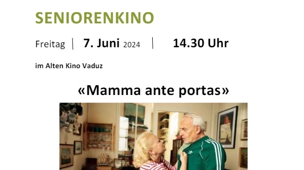 Seniorenkino «Mamma ante portas», © seniorenbund.li Seniorenkino «Mamma ante portas», © seniorenbund.li