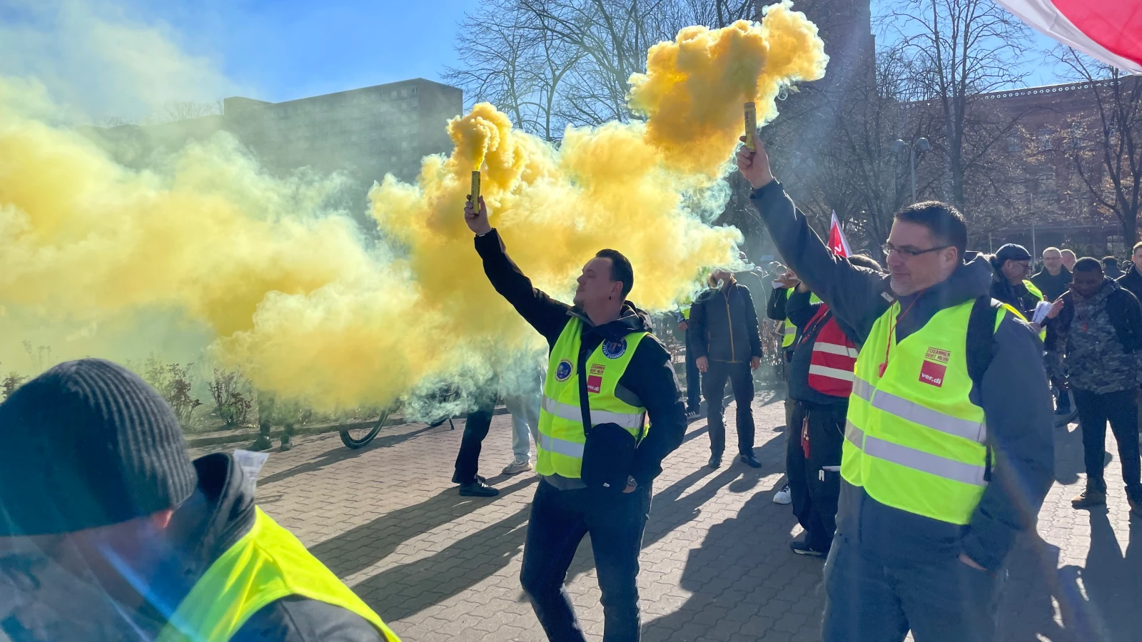Berlin'de toplu taşımada süresiz grev kapıda, © Michel Winde/dpa Berlin'de toplu taşımada süresiz grev kapıda, © Michel Winde/dpa