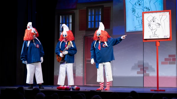 Einsatz Nummer 2: Den «d Uffegumperli» die Nervosität nehmen, © Glaibasler Charivari Einsatz Nummer 2: Den «d Uffegumperli» die Nervosität nehmen, © Glaibasler Charivari