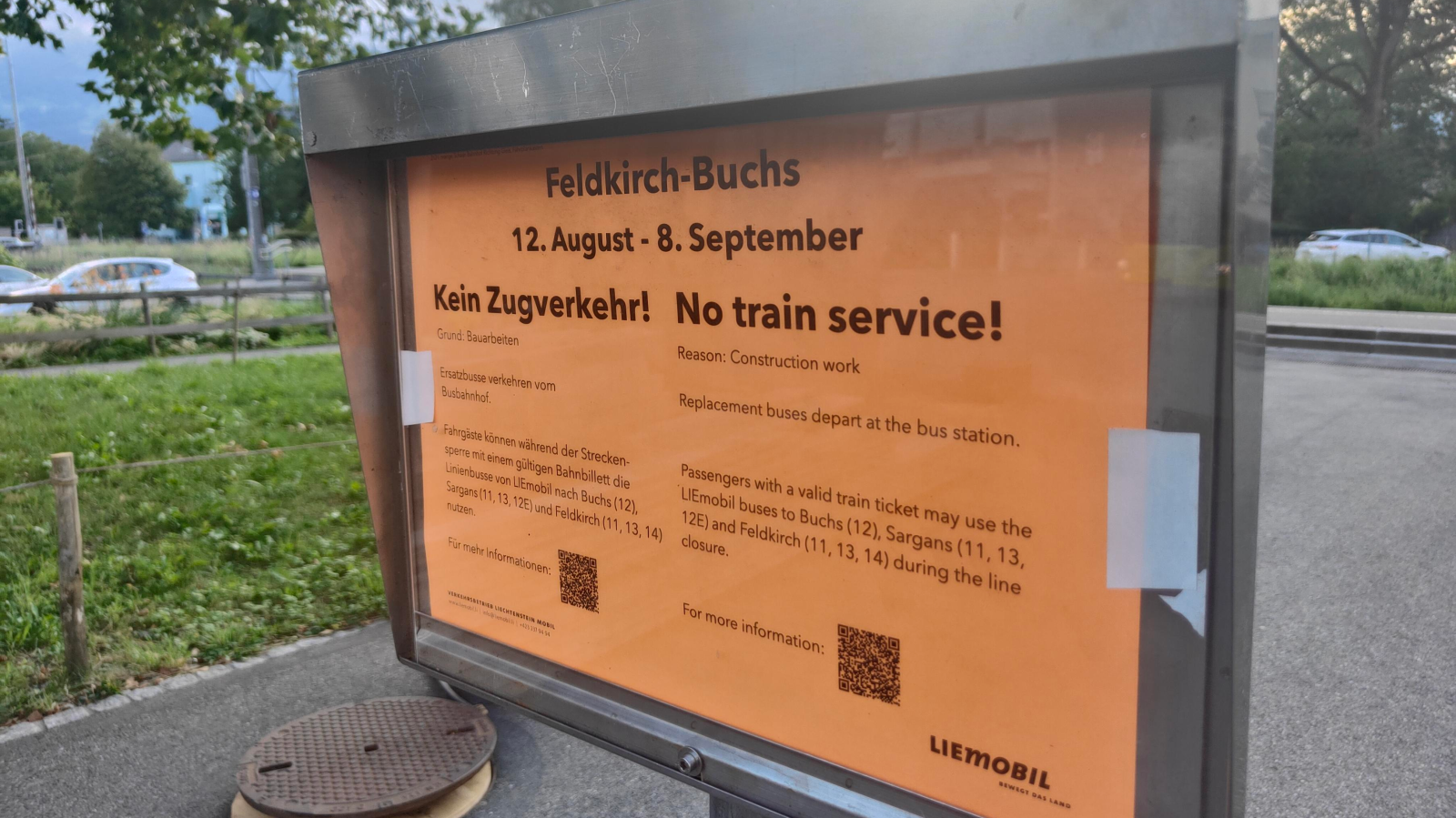 Bahnverbindungen in Liechtenstein gesperrt, © Radio Liechtenstein