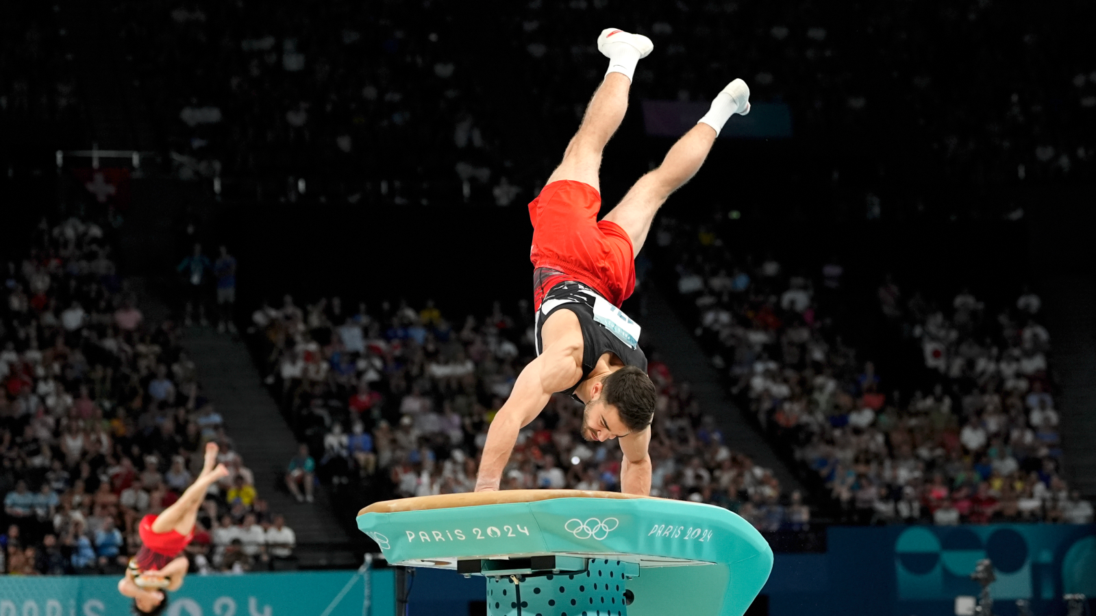 Rang 7 für Schweizer Kunstturner - Gold an Japan, © Keystone/SDA