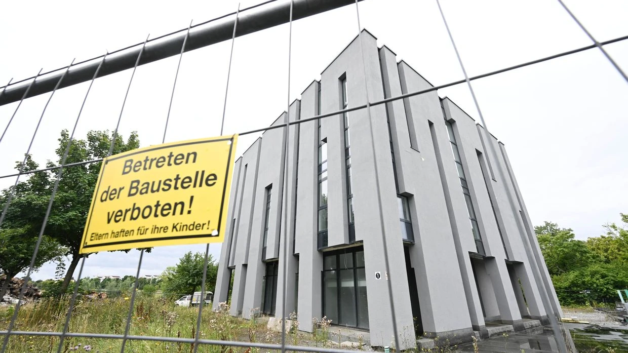 Leinfelden-Echterdingen’de Cami Inşaatına Nokta, © Bernd Weißbrod/dpa Leinfelden-Echterdingen’de Cami Inşaatına Nokta, © Bernd Weißbrod/dpa