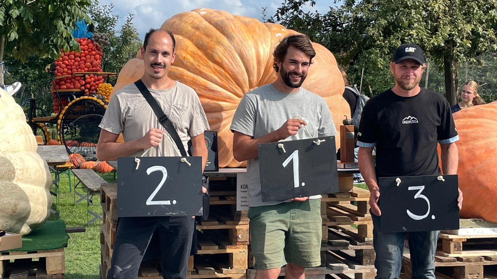 Die Gewinner der Kürbismeisterschaft, © ZVG Die Gewinner der Kürbismeisterschaft, © ZVG