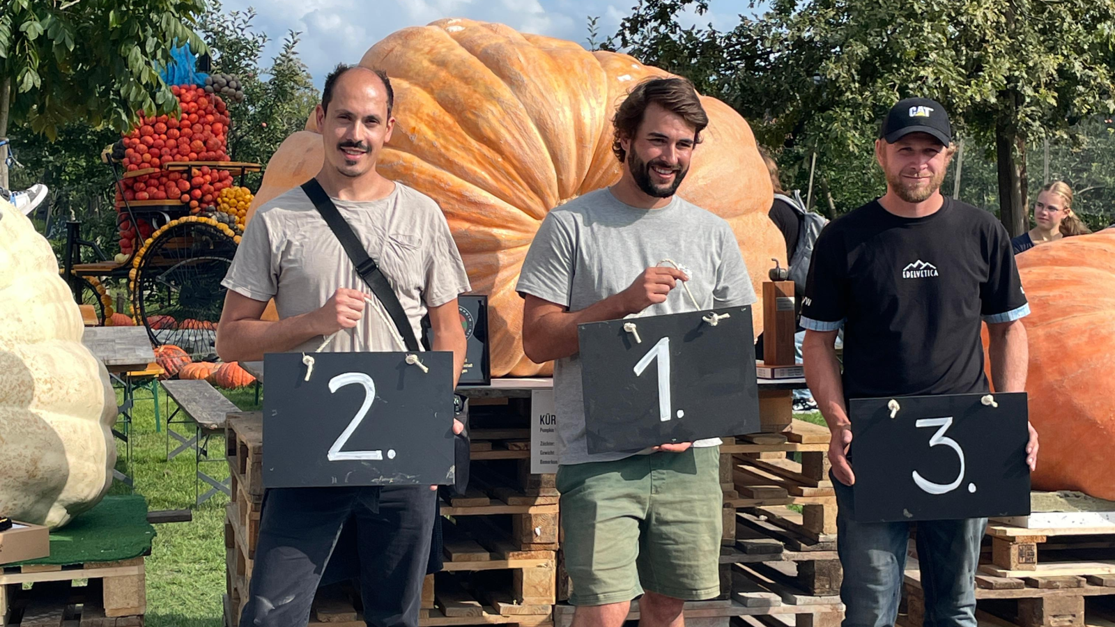 Die Gewinner der Kürbismeisterschaft, © ZVG