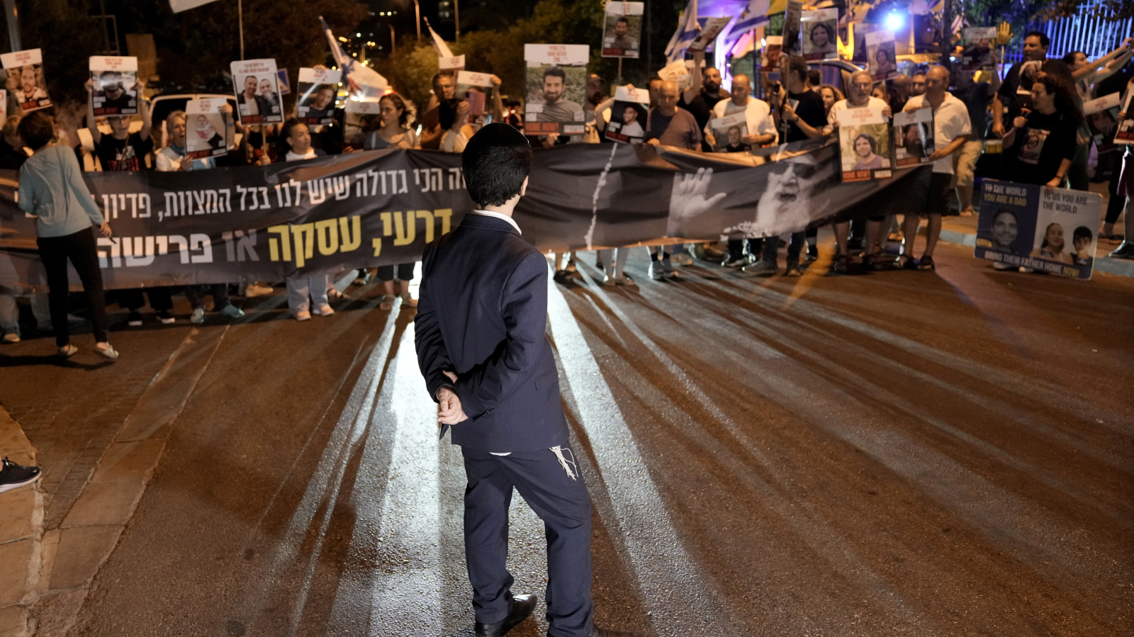 Demonstration für Geisel-Abkommen, © Keystone-SDA