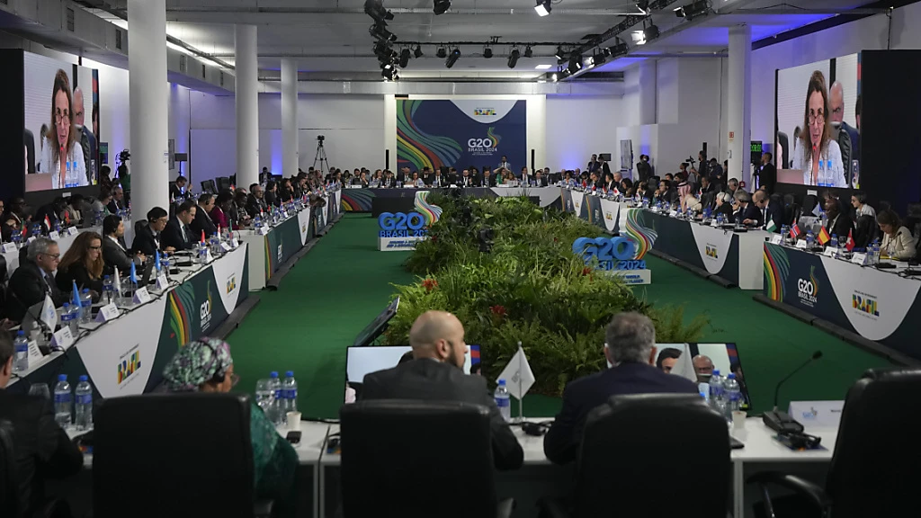 Treffen der G20-Finanzminister endet ohne Abschlusserklärung, © Keytone-SDA Treffen der G20-Finanzminister endet ohne Abschlusserklärung, © Keytone-SDA