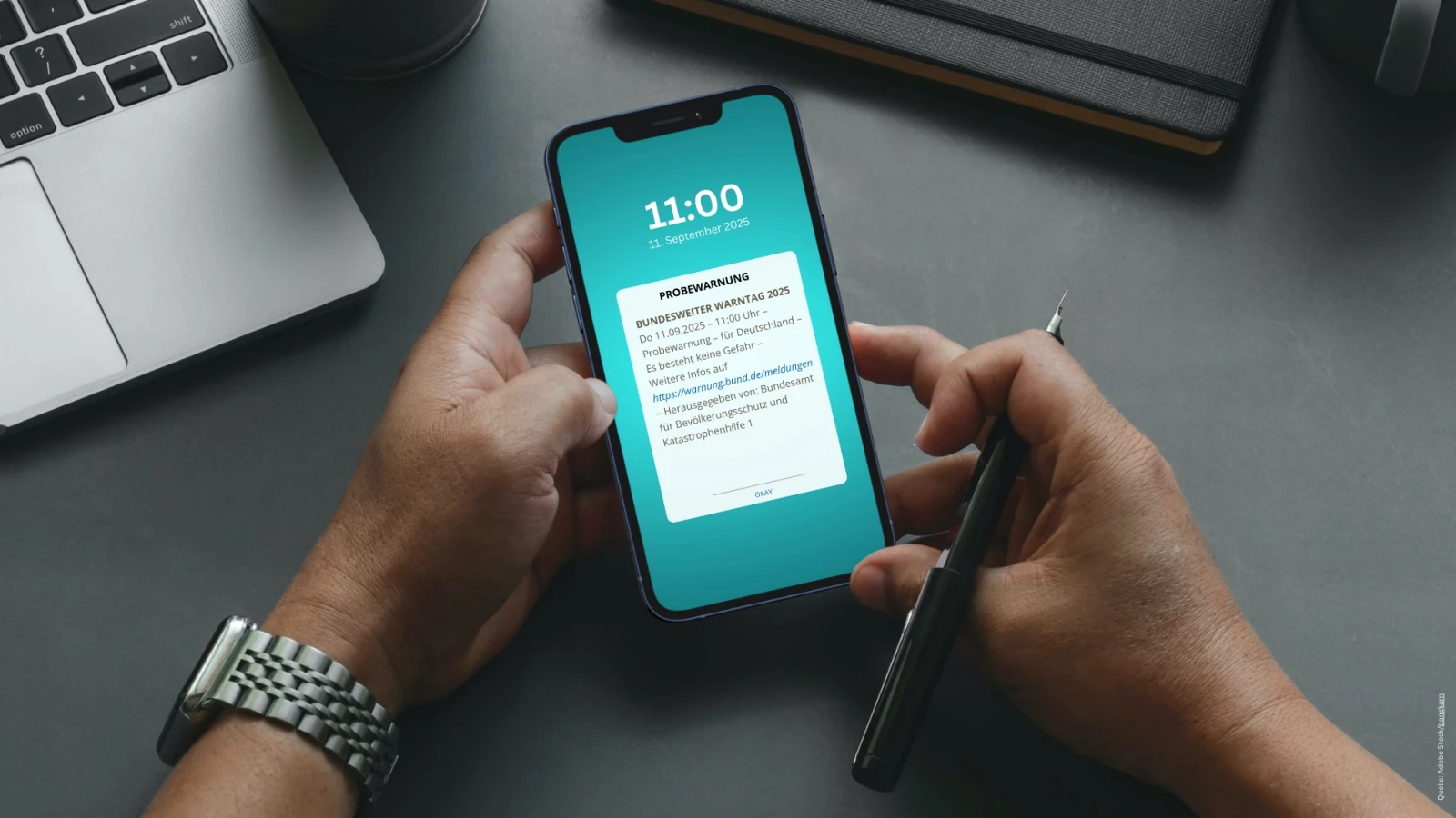 Hessen’de eyalet çapında alarm provası: Sirenler ve telefonlar test edilecek, © BBK/Bundesamt für Bevölkerungsschutz und Katastrophenhilfe/obs Hessen’de eyalet çapında alarm provası: Sirenler ve telefonlar test edilecek, © BBK/Bundesamt für Bevölkerungsschutz und Katastrophenhilfe/obs