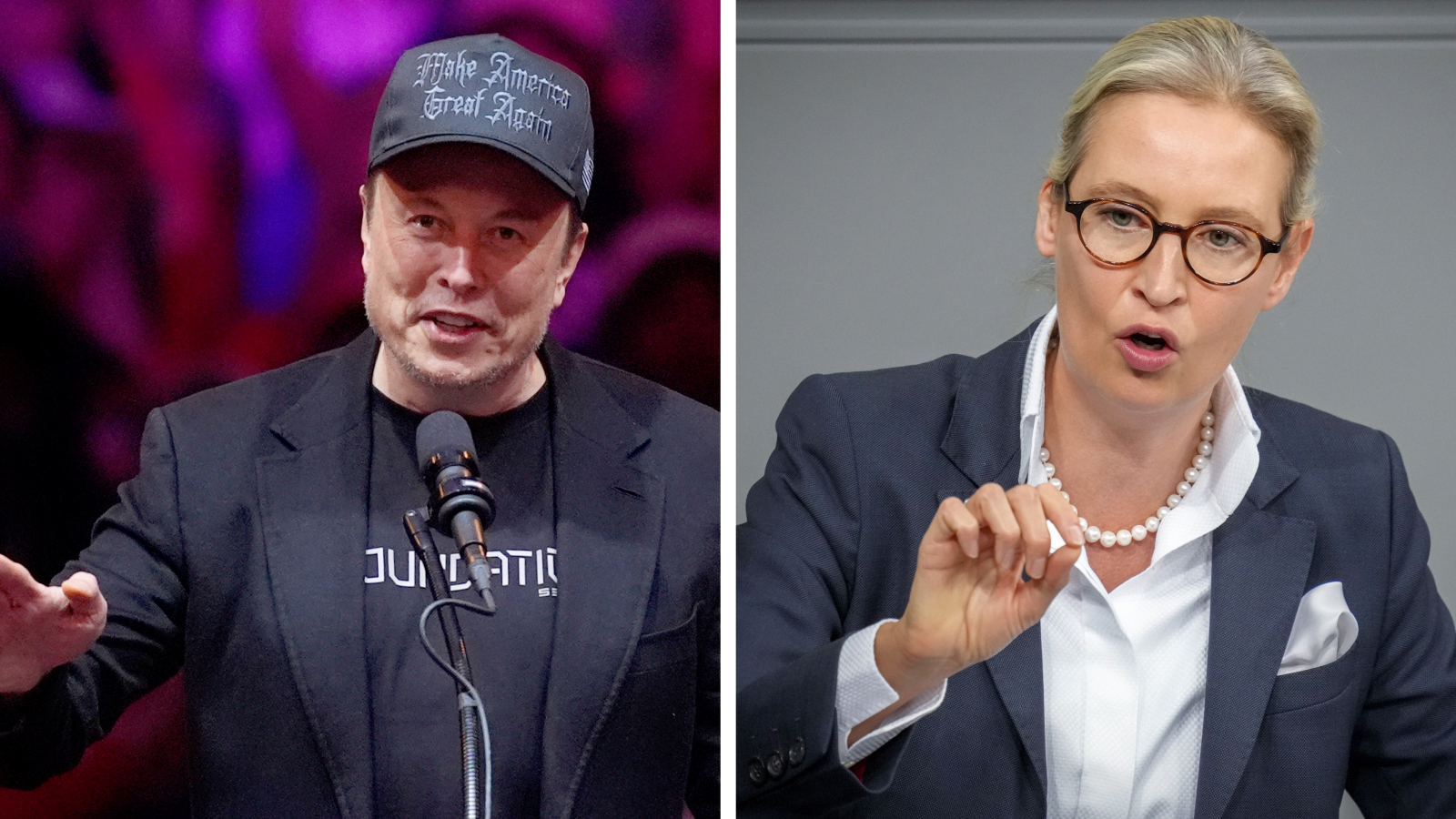 Dünyanın Gözü Burada: Musk ve Weidel (AfD) Görüşecek, ©  Foto: Evan Vucci/Kay Nietfeld/AP/dpa 