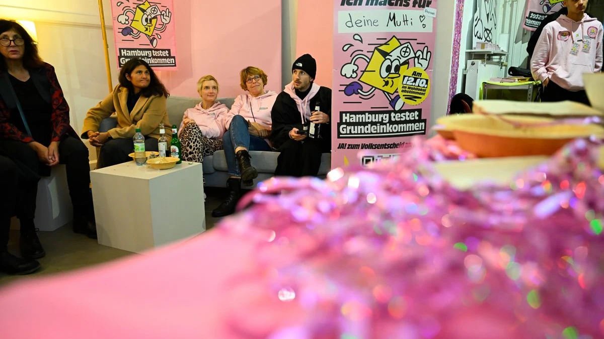 Hamburg’da temel gelir referandumu reddedildi!, © Jonas Walzberg/dpa Hamburg’da temel gelir referandumu reddedildi!, © Jonas Walzberg/dpa