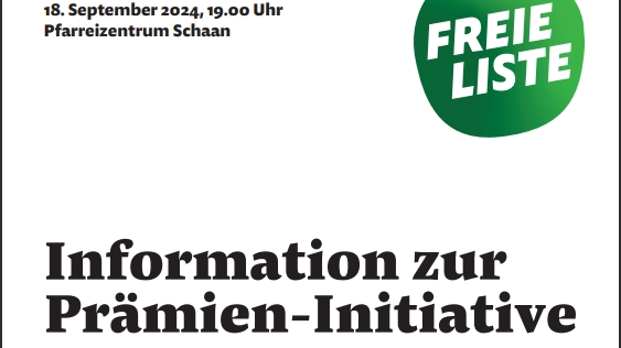 Öffentliche Information zur Prämien-Initiative, © ZVG