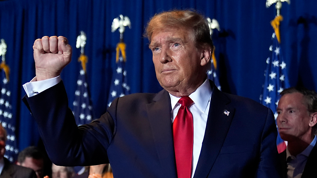 Trump gewinnt Vorwahl im US-Bundesstaat Michigan, © Andrew Harnik/AP/dpa Der frühere US-Präsident Donal