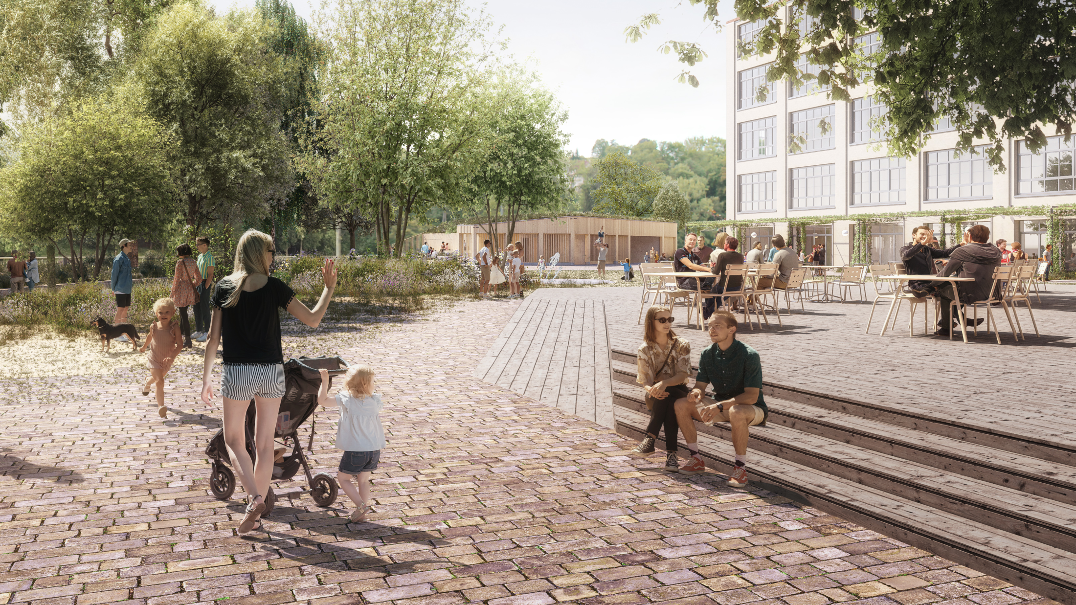 © Visualisierung Kammgarnhof. Quelle: Stadt SH