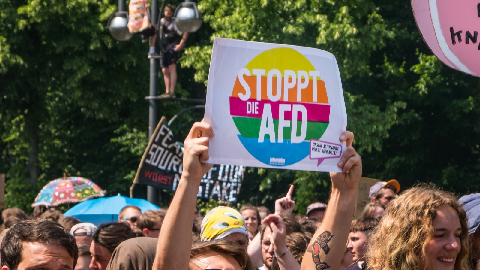 Almanya genelinde toplam 40 kentte düzenlenen eylemlerden biride Mainz'de yapıldı, © shutterstock Almanya genelinde toplam 40 kentte düzenlenen eylemlerden biride Mainz'de yapıldı, © shutterstock