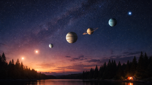 28 Şubat’ta Gökyüzü Şöleni: 6 Gezegen Aynı Anda Görünecek, © KI