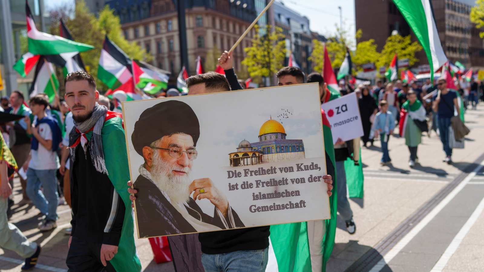 Frankfurt’ta İsrail Karşıtı Gösteri Yasaklandı, ©  Andreas Arnold/dpa