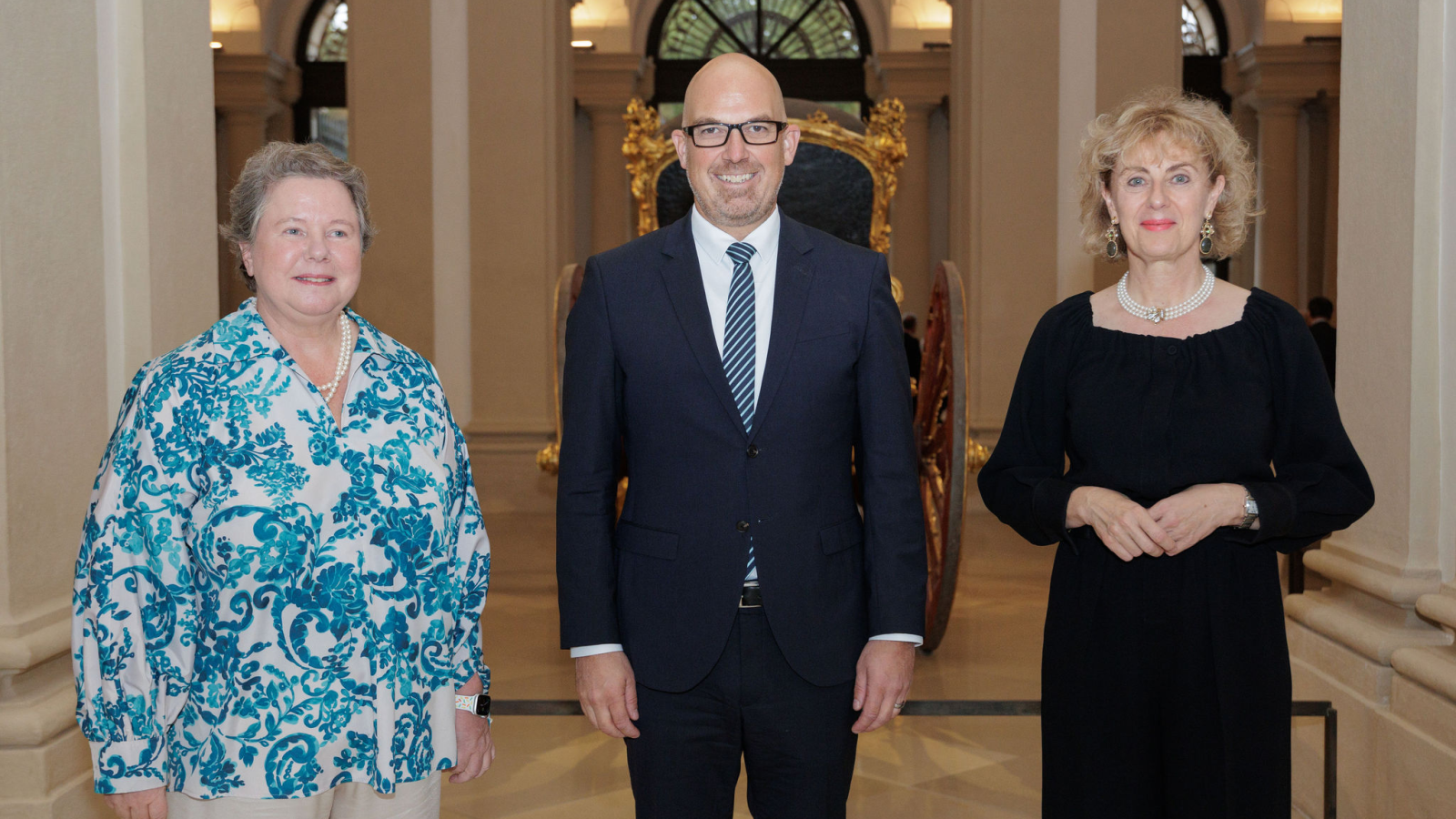 Regierungschef Risch und Regierungsrätin Marok-Wachter in Wien , © Elena Azzalini