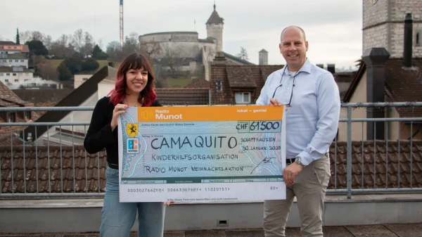 Camaquito bedankt sich für die Spenden, © Radio Munot Camaquito bedankt sich für die Spenden, © Radio Munot