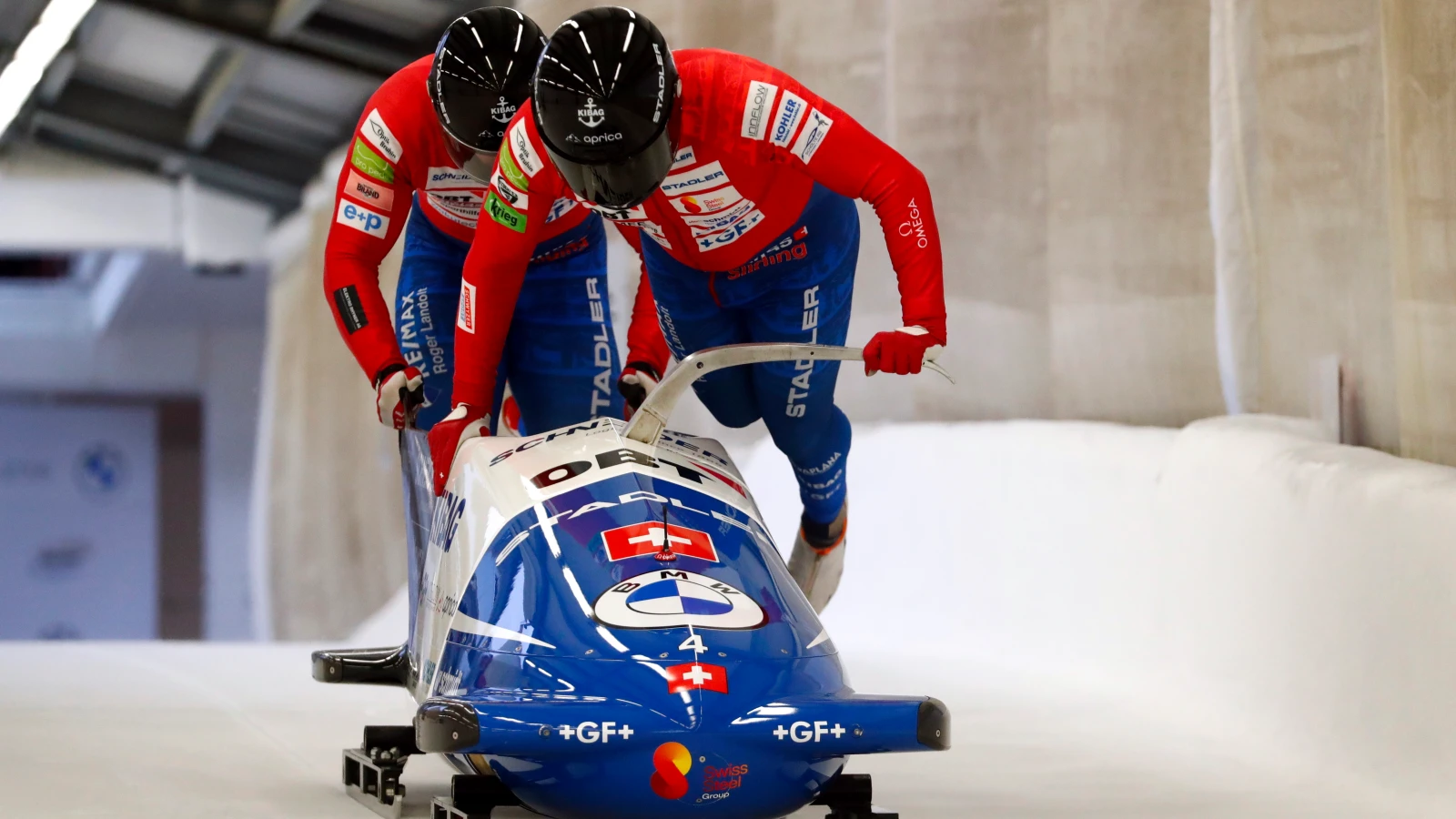 Zweierbob: EM-Silber für Michael Vogt, © Bild: Keystone-sda Zweierbob: EM-Silber für Michael Vogt, © Bild: Keystone-sda