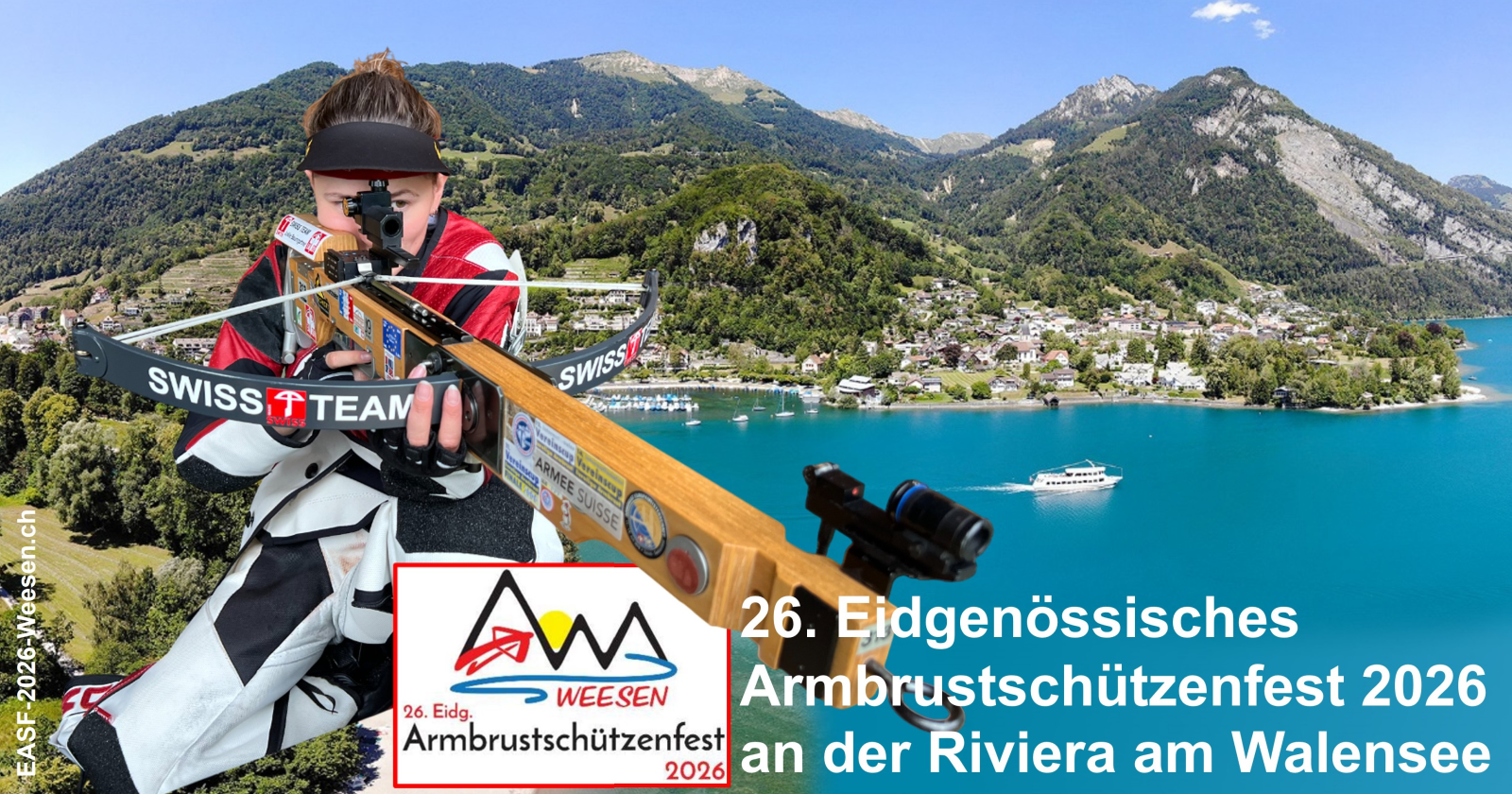 26. Eidg. Armbrustschützenfest 2026 – Weesen, © EASF 2026