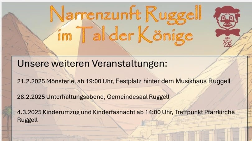 Veranstaltungen der Narrenzunft Ruggell, © zvg