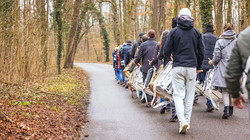 Marschübungen verliefen in diesem Jahr friedlich, © fasnachts-comite.ch Marschübungen verliefen in diesem Jahr friedlich, © fasnachts-comite.ch