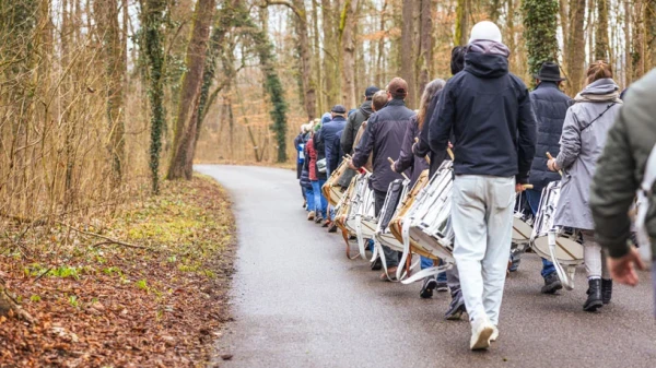 Marschübungen verliefen in diesem Jahr friedlich, © fasnachts-comite.ch Marschübungen verliefen in diesem Jahr friedlich, © fasnachts-comite.ch