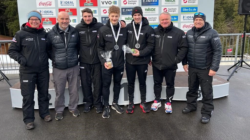 Silbermedaille für Liechtensteiner U23 Bob Team in Altenberg, © Liechtensteiner Bobverband Silbermedaille für Liechtensteiner U23 Bob Team in Altenberg, © Liechtensteiner Bobverband