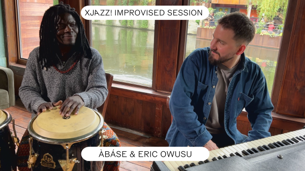 XJAZZ! IMPROVISED SESSION: ÀBÁSE & ERIC OWUSU, © by Anke Reister