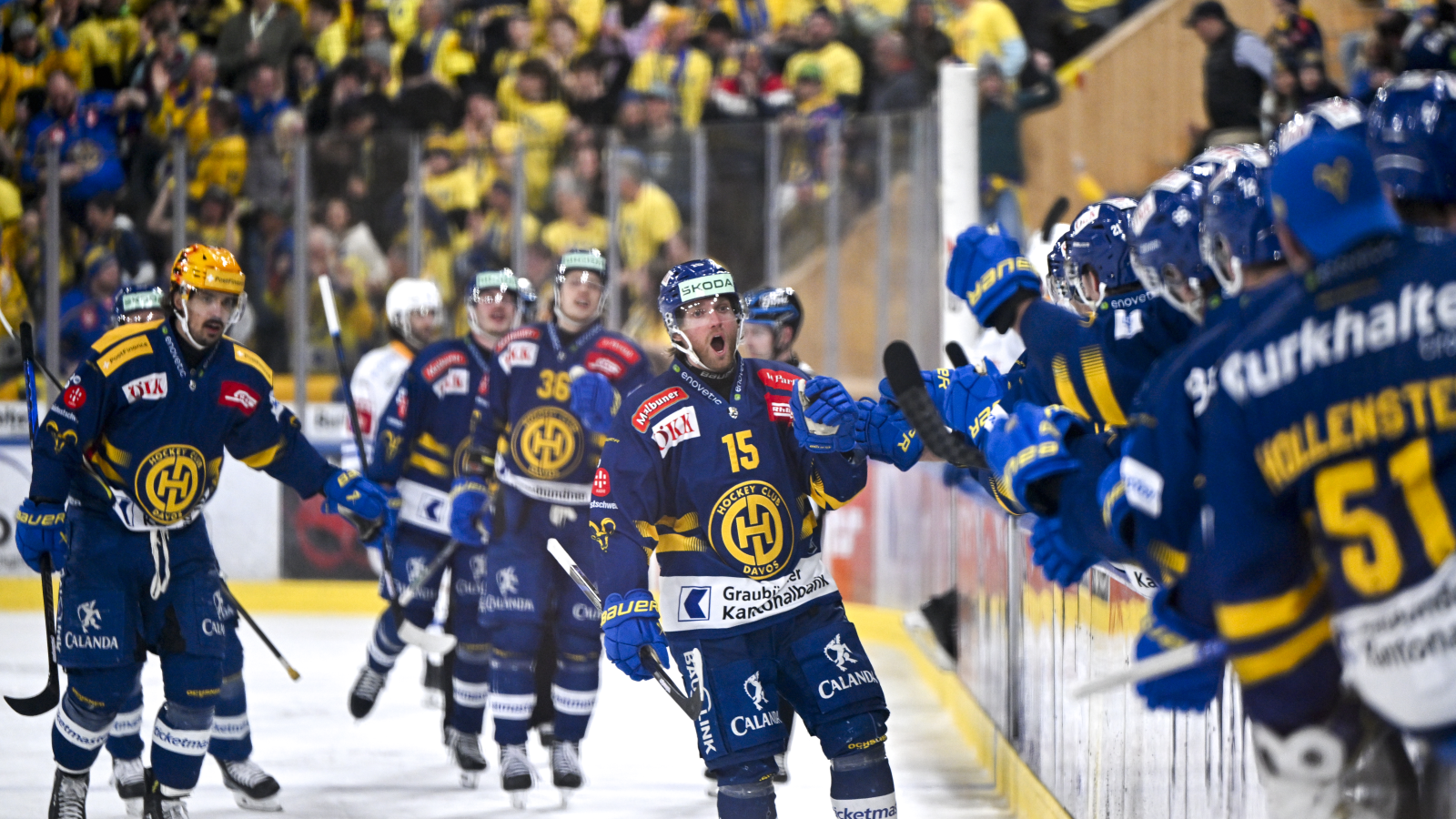 Davos auf direktem Weg in die Halbfinals, © Keystone/SDA