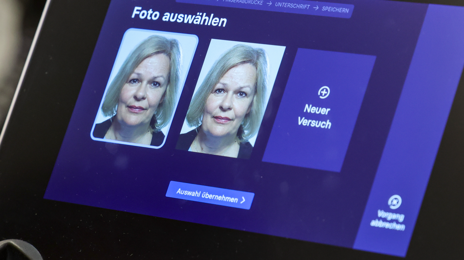 Almanya’da Pasaport ve Kimlikler İçin Sadece Dijital Fotoğraf!, © Jan Woitas/dpa-Innenministerin Faeser