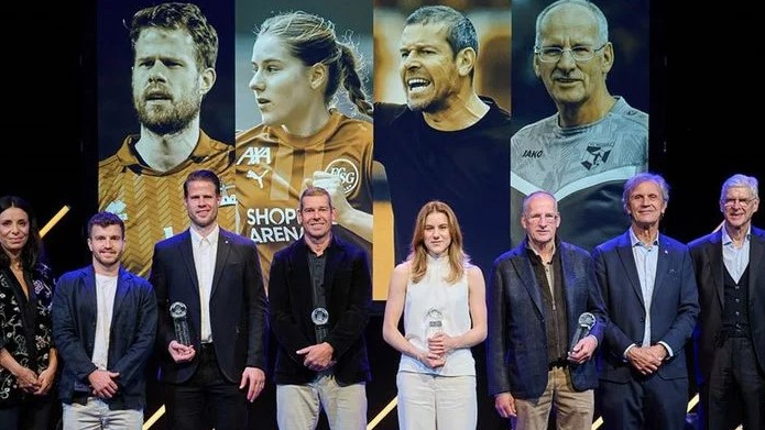 Hohe Fussballfunktionäre bei LFV Award Vergabe, © Michael Zanghellini