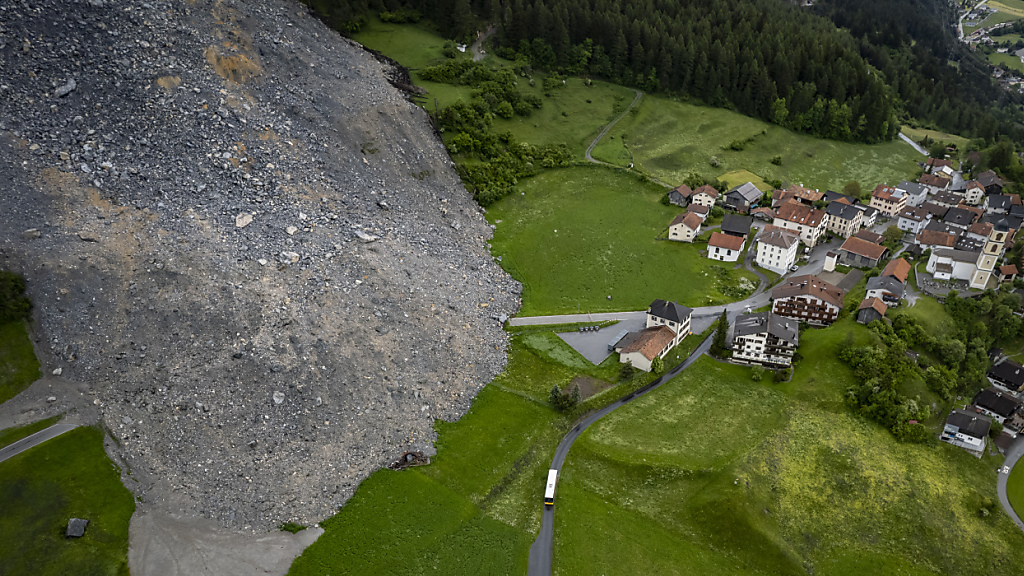 Felsbewegungen im Bündner Dorf Brienz nehmen zu , © Keystone-SDA (Archiv)