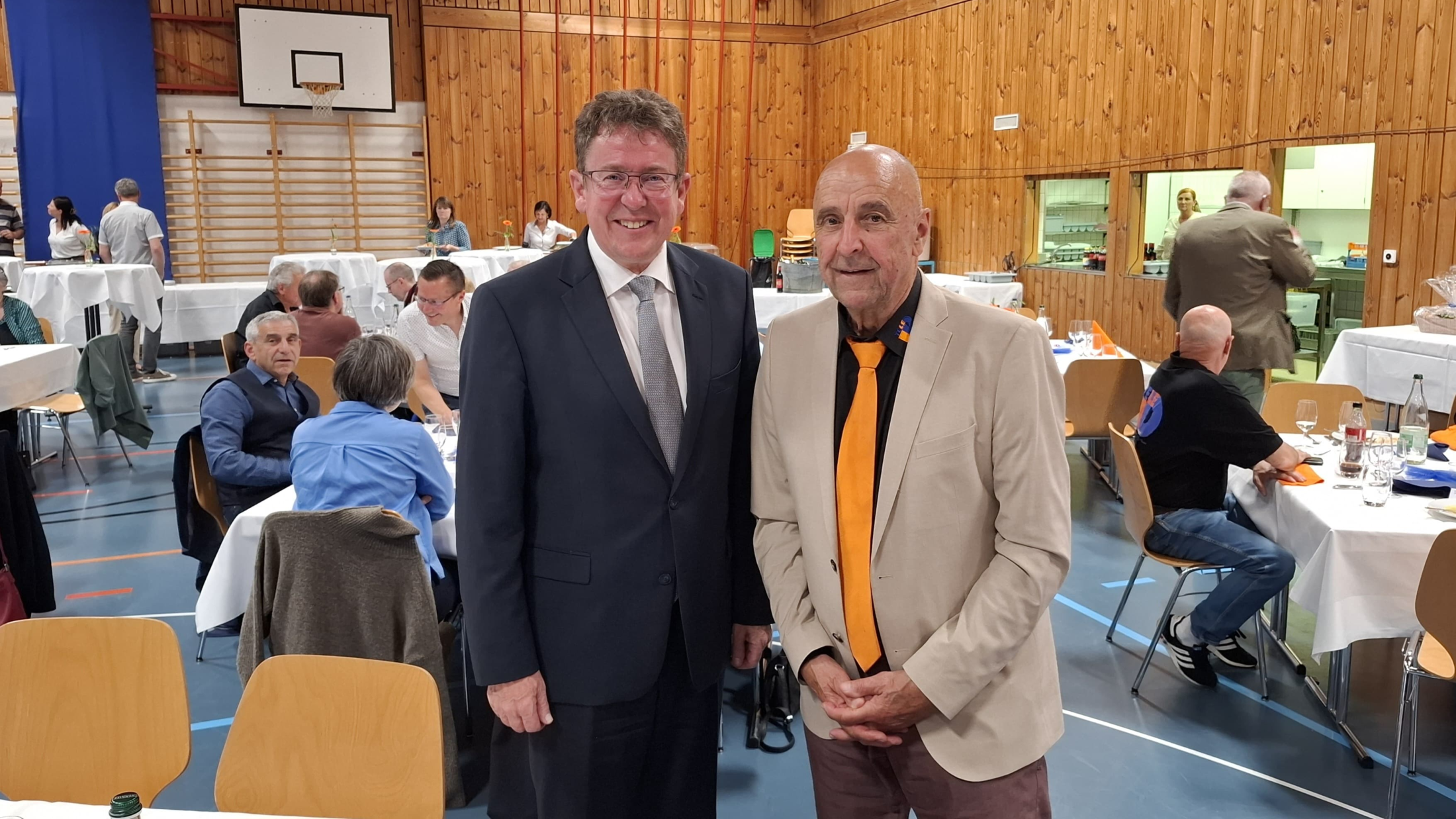 Bundesrat Albert Rösti (links im Bild) und Peter Schuppli, © Radio Munot