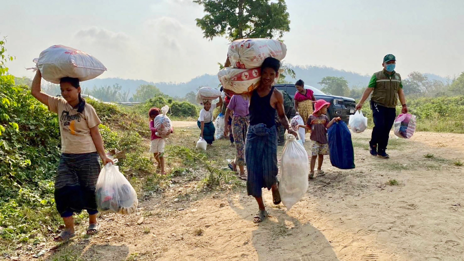 Unterstützung für die Opfer des Konflikts in Myanmar, © Keystone / EPA Royal Thai Army / Symbolbild