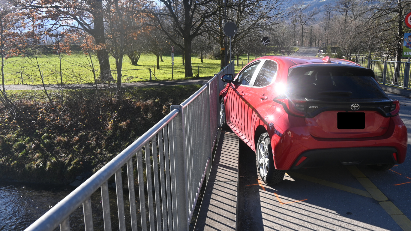 Autounfall in Vaduz, © Landespolizei Liechtenstein