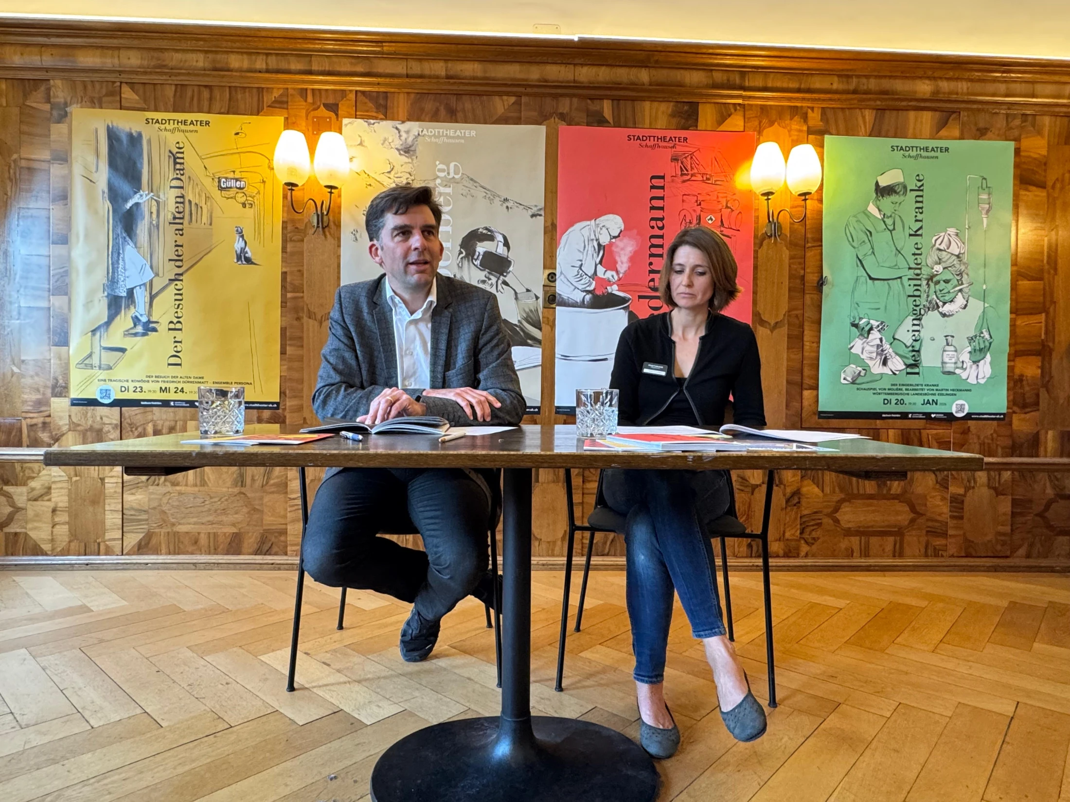 Stadttheater-Leiter Jens Lampater und Kommunikationsleiterin Diane Manschott Stadttheater-Leiter Jens Lampater und Kommunikationsleiterin Diane Manschott