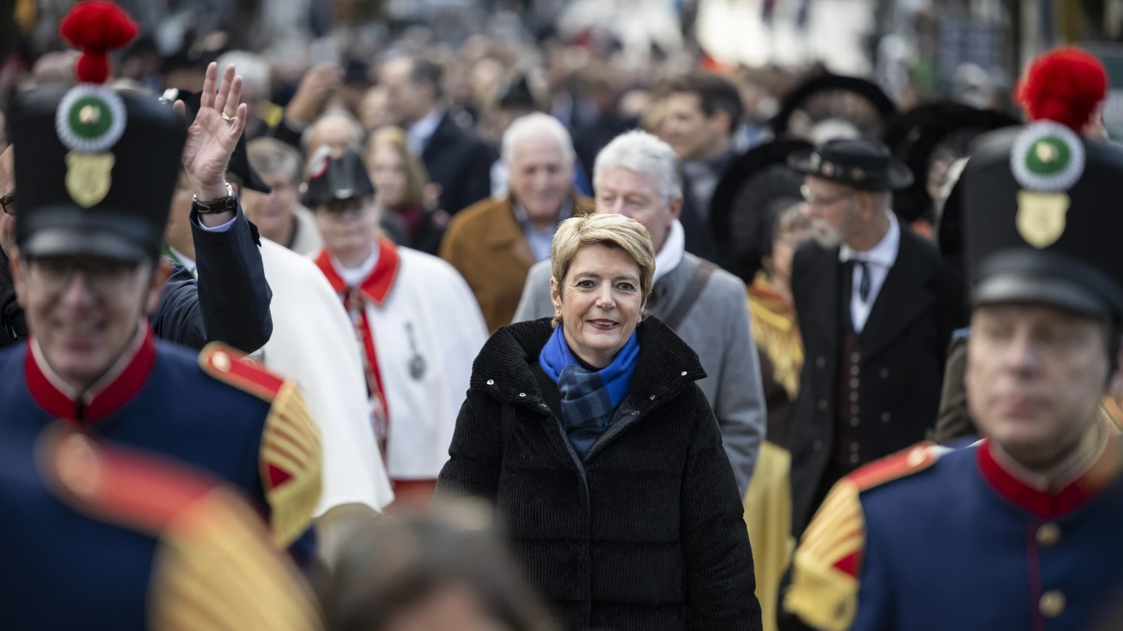 Wil feiert Bundespräsidentin Karin Keller-Sutter, © KEYSTONE/Ennio Leanza Wil feiert Bundespräsidentin Karin Keller-Sutter, © KEYSTONE/Ennio Leanza
