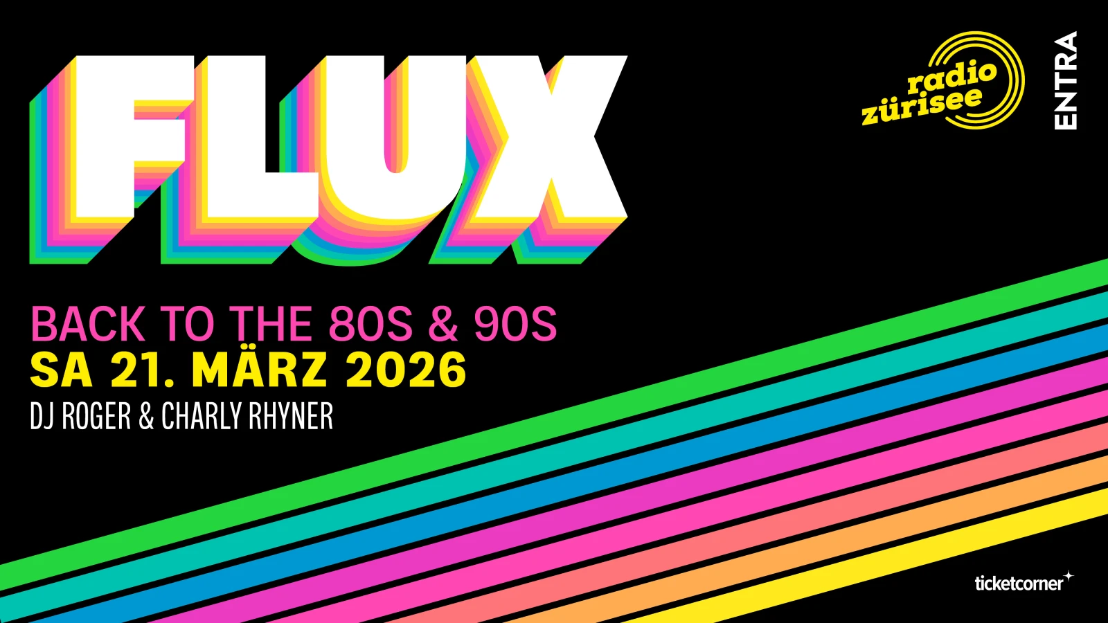 FLUX – Back to the 80s & 90s, © Radio Zürisee FLUX – Back to the 80s & 90s, © Radio Zürisee