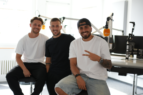 Boxtobox Spezial mit (v.l.n.r.) Mats Hanke, Danilo del Toro und Gianni de Nitti., © Radio Munot