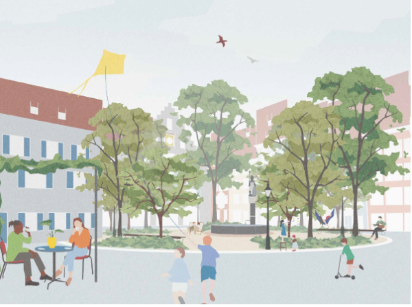 Visualisierung künftiger Walther-Bringolf-Platz, © Radio Munot